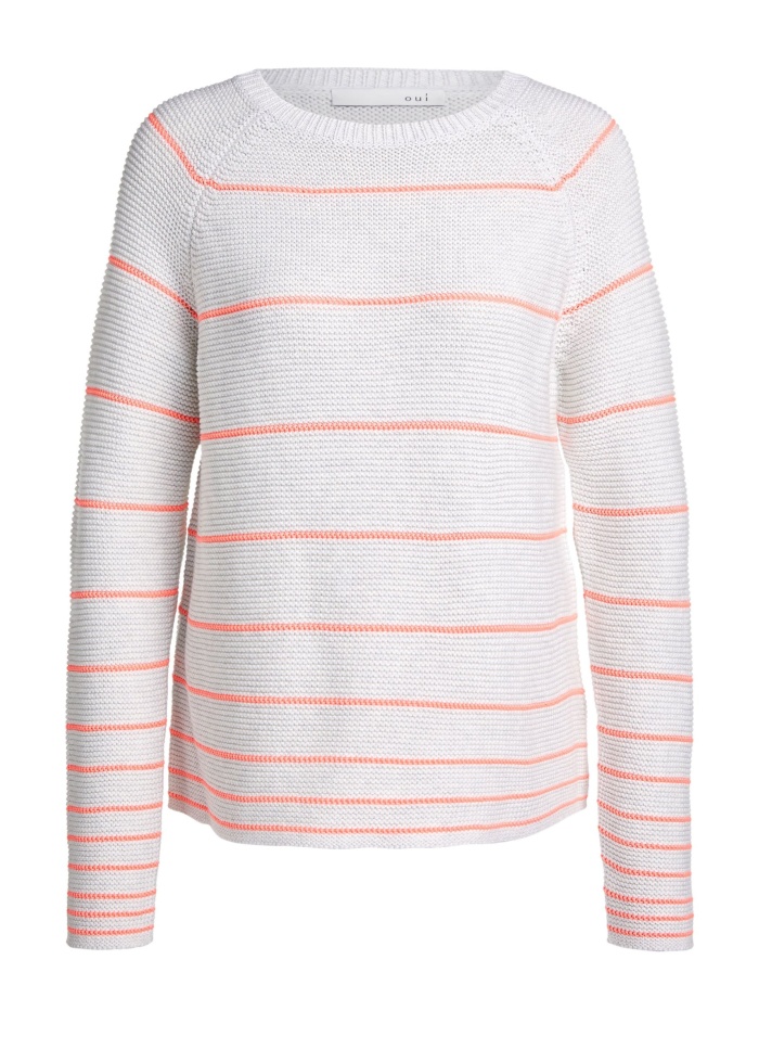 Neon stripe jumper