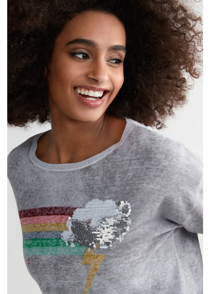 Vintage rainbow jumper