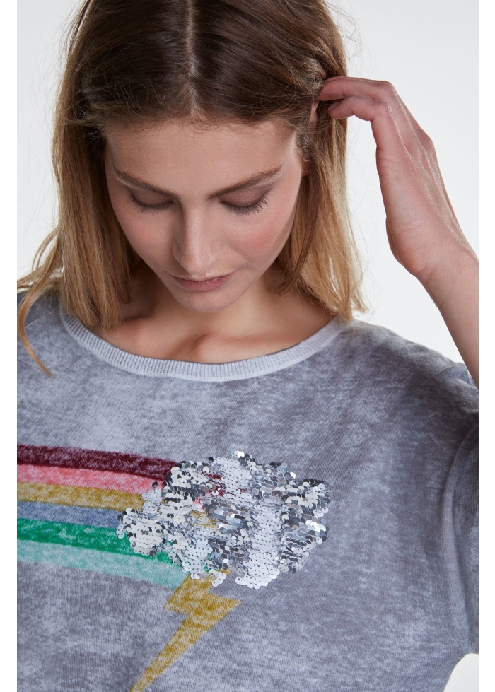 Vintage rainbow jumper