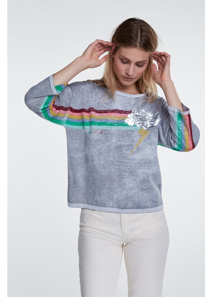 Vintage rainbow jumper