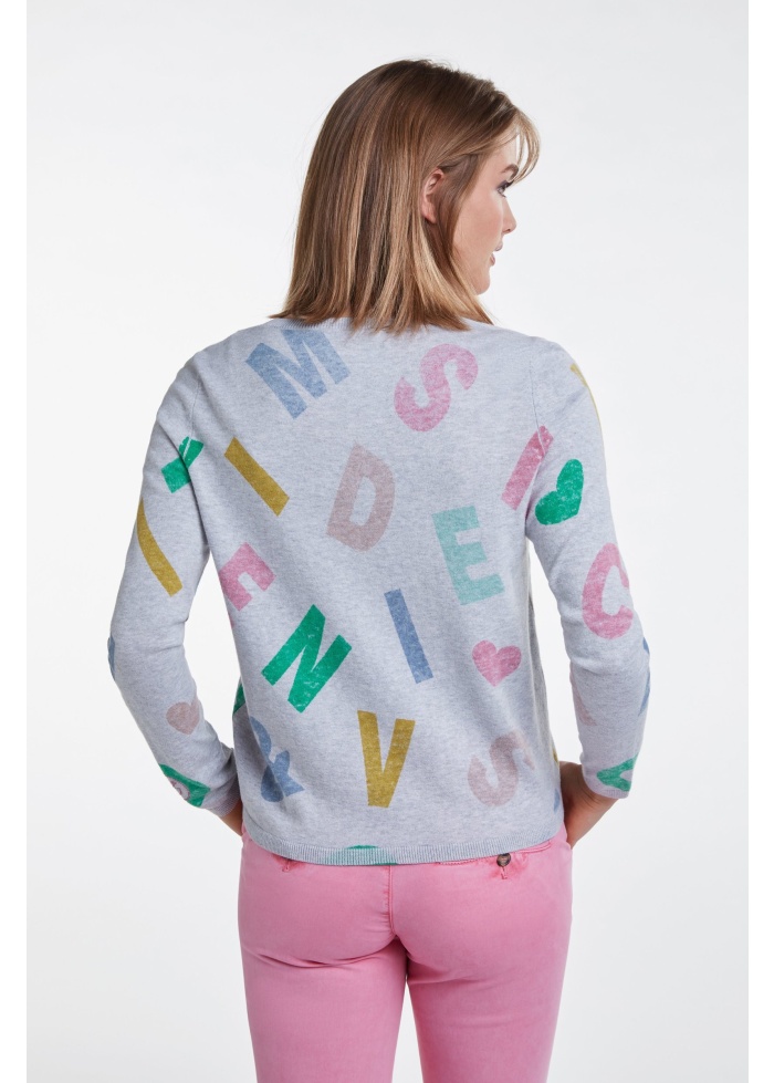 Fine Knit Letter Jumper