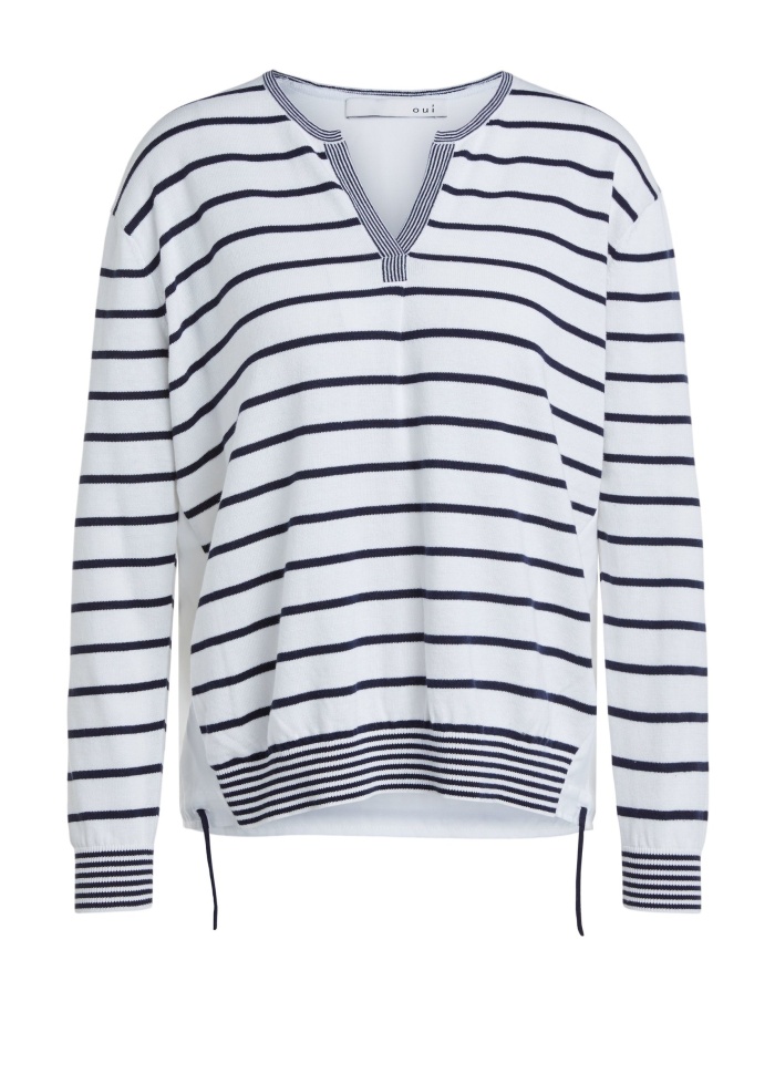 Patch Jumper With Stripes