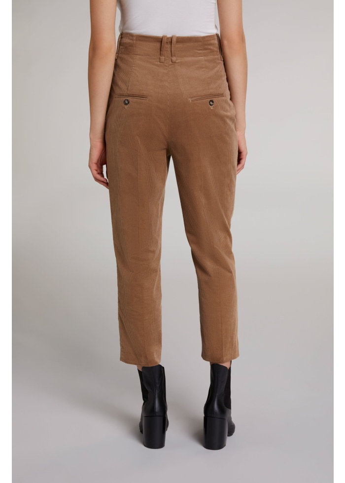 Oui | Cord 7/8 Trousers