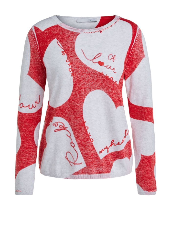 Hearts Fine Knit Jumper