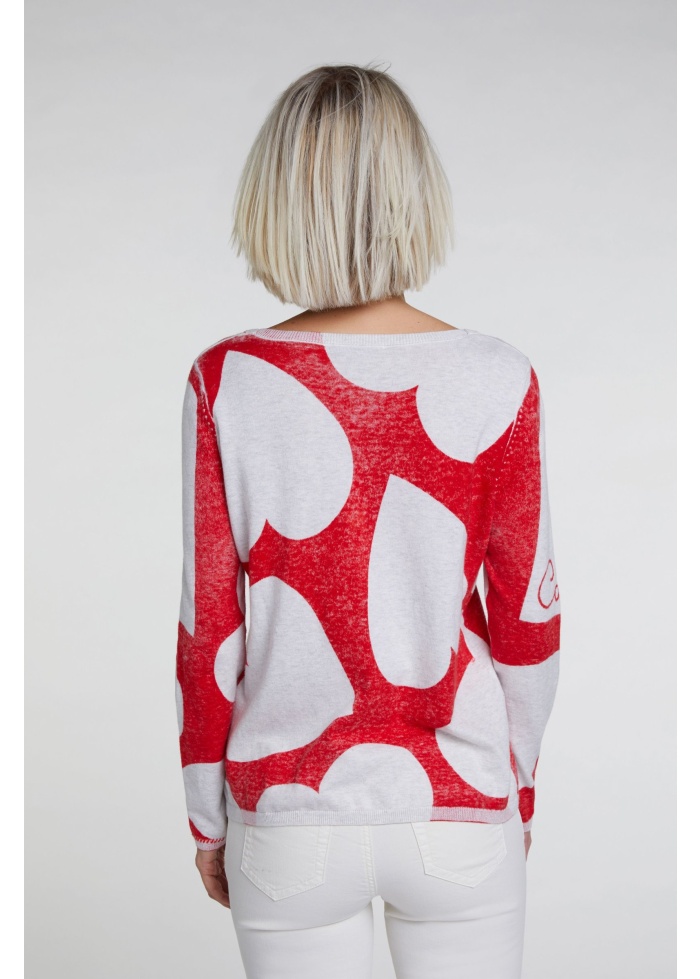 Hearts Fine Knit Jumper