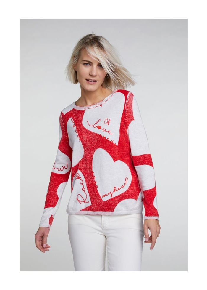 Hearts Fine Knit Jumper
