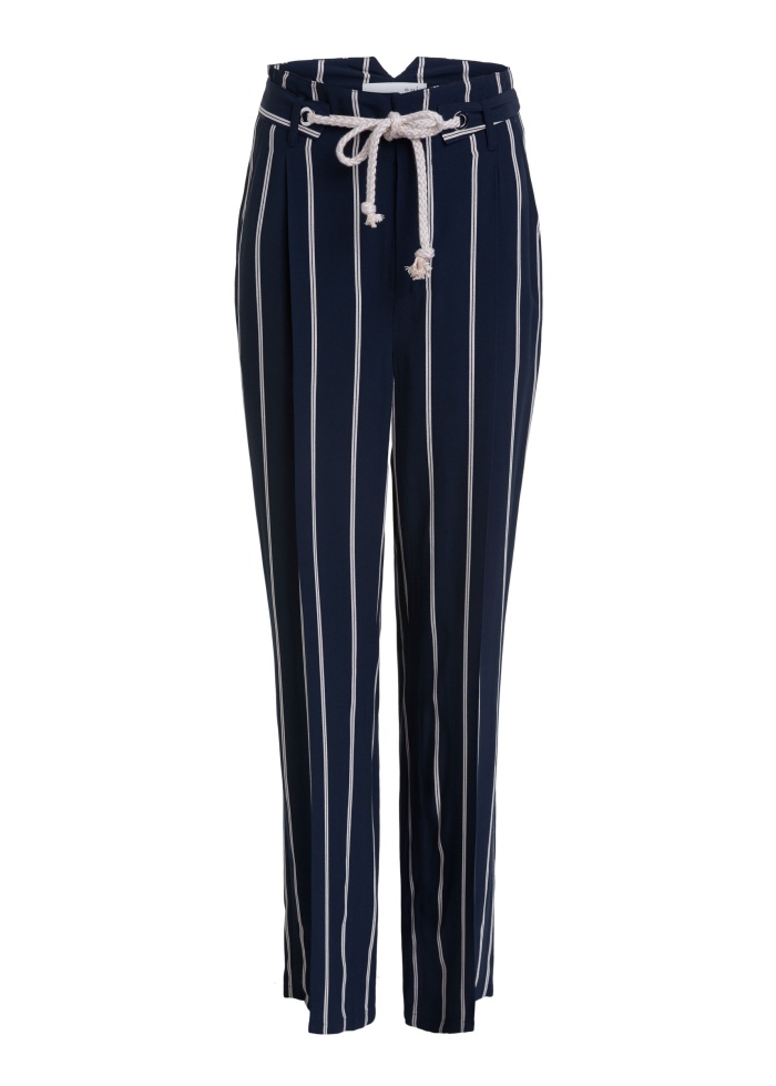 Stripe Wide Leg Trousers