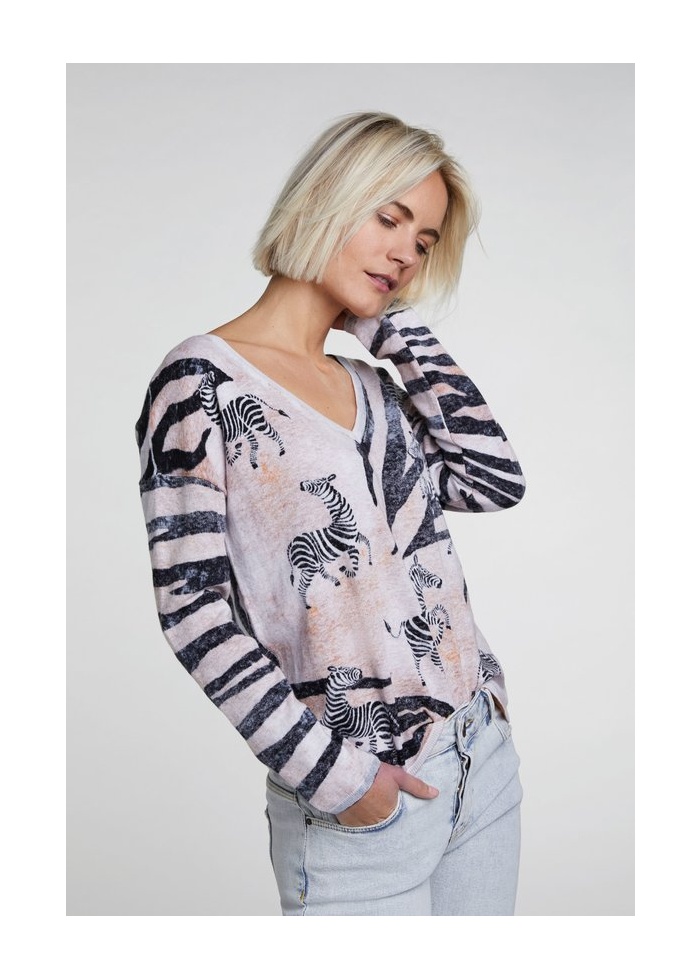 Zebra Print Jumper