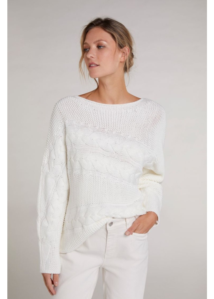 Oui | Cable Knit Jumper