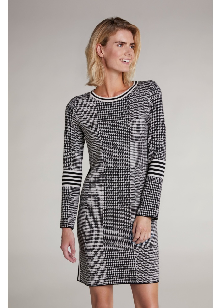 Houndstooth Pattern Dress