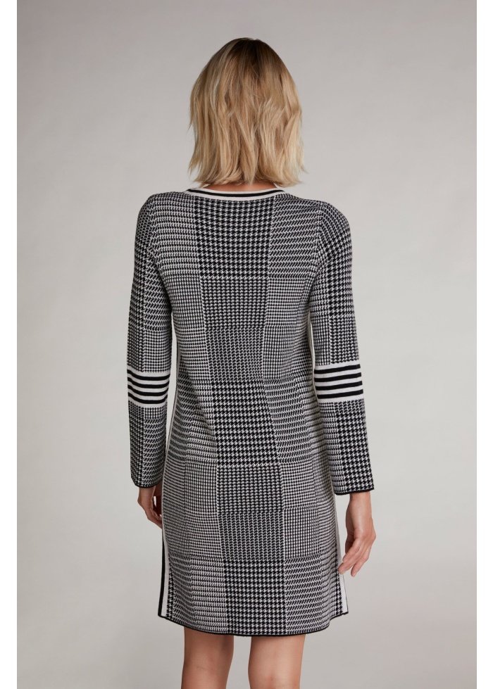 Houndstooth Pattern Dress