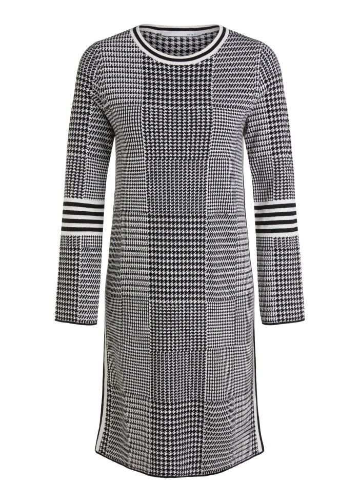Houndstooth Pattern Dress