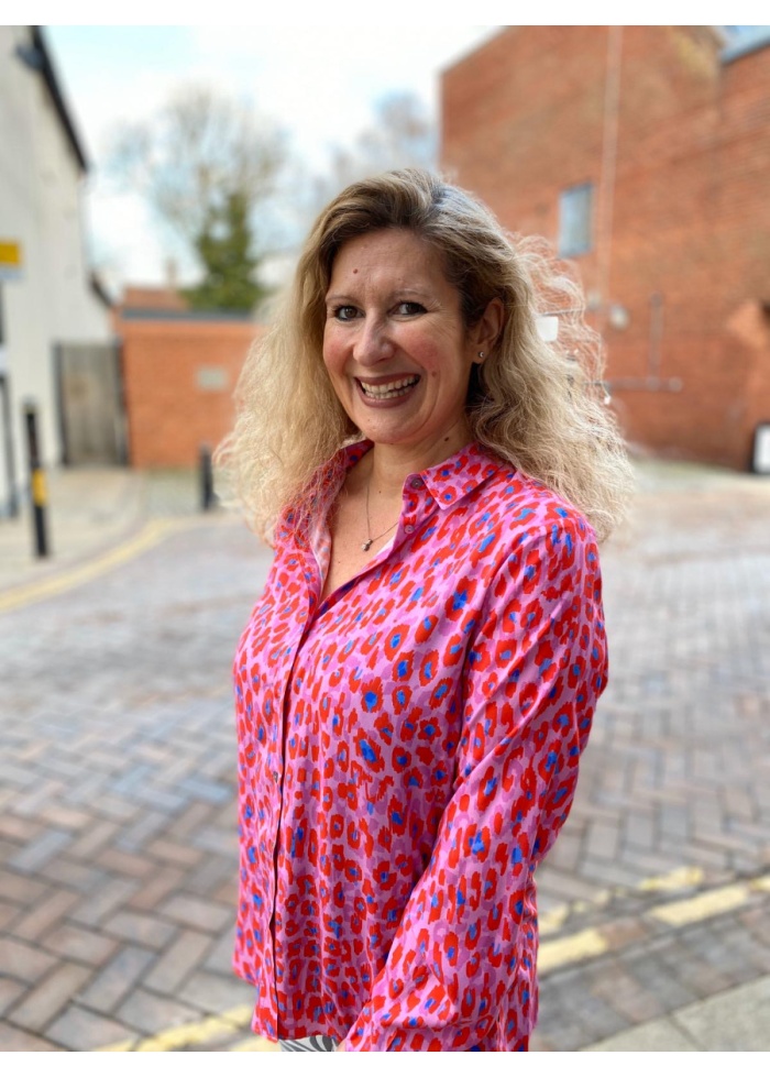 Abstract Leopard Blouse