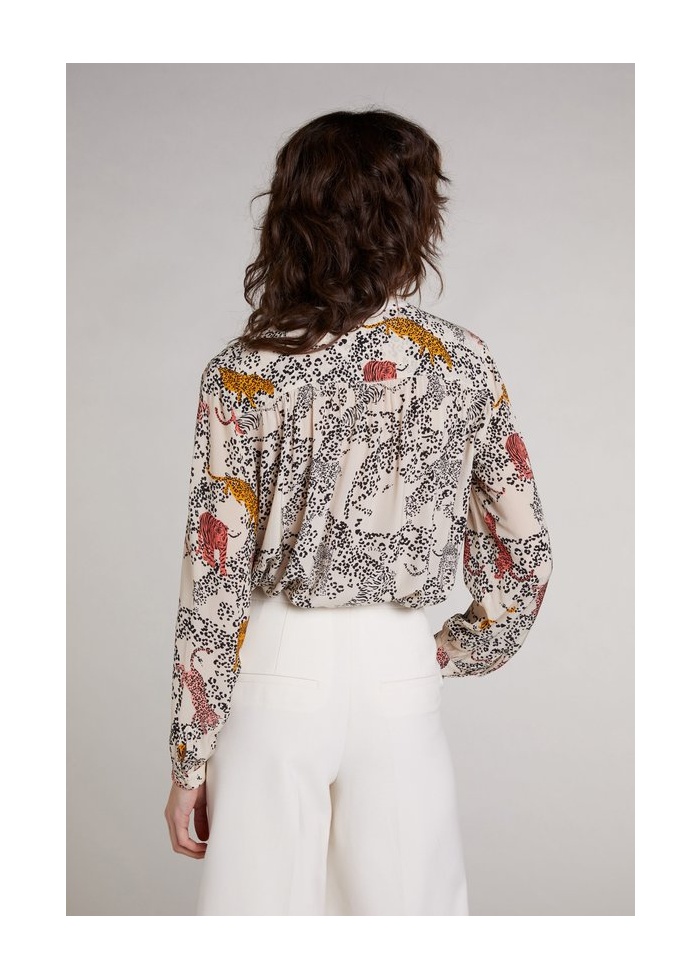 Oui | Leopard Blouse