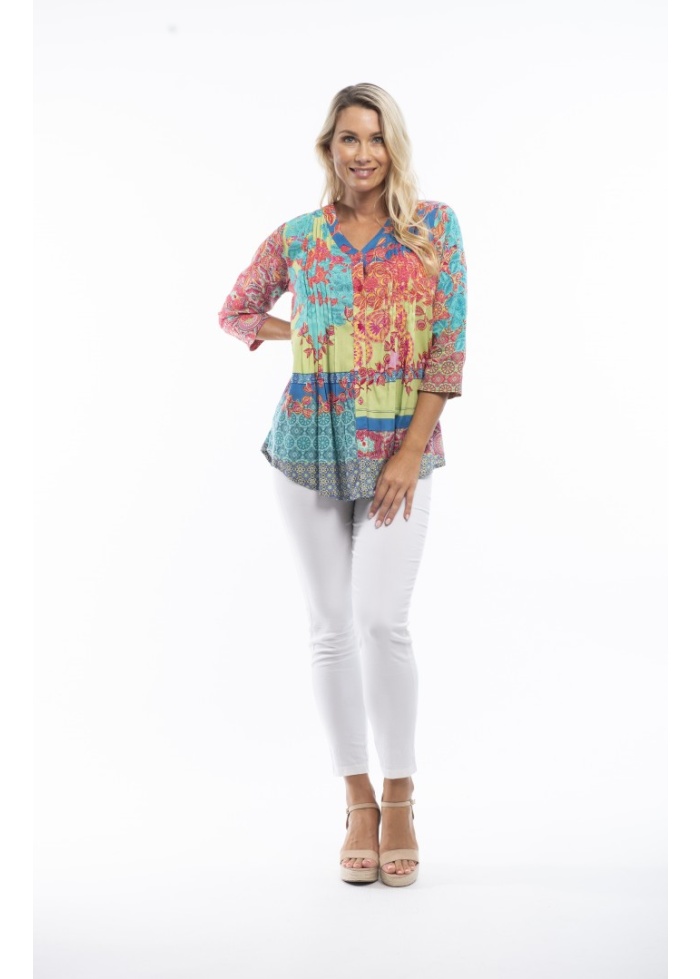 Orientique | Barbaroux Pleated Shirt