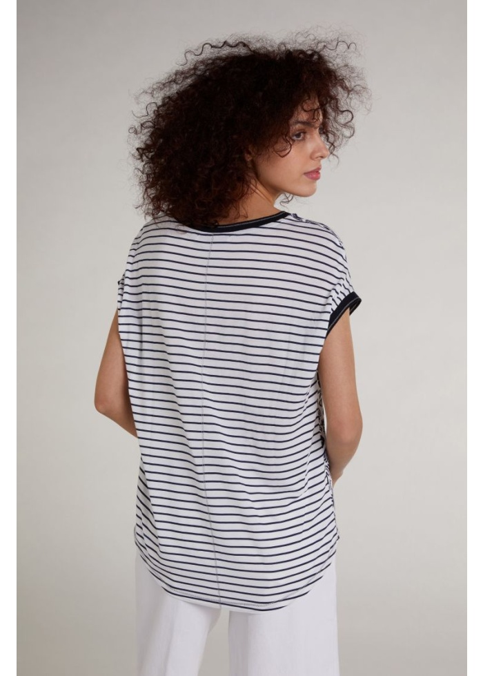 Oui | Stripe Back Top