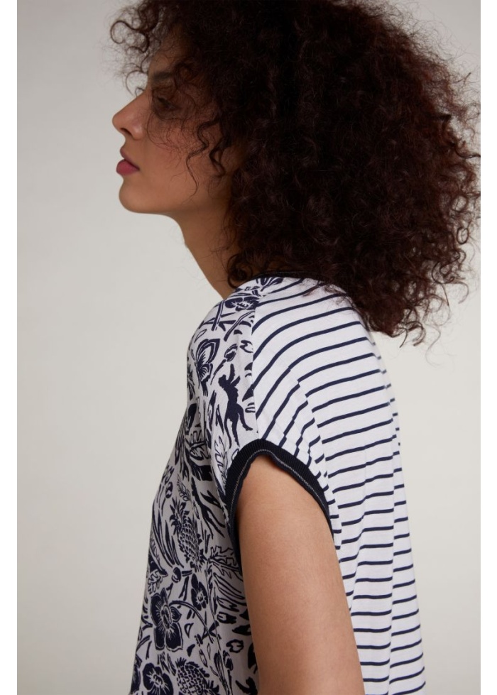 Oui | Stripe Back Top