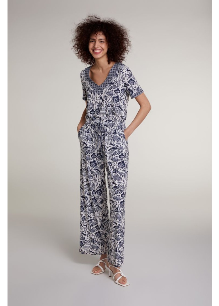 Oui | V-Neck Jumpsuit