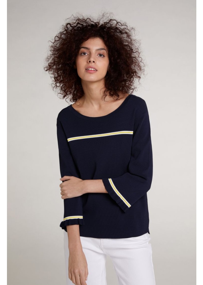 Oui | Single Stripe Top
