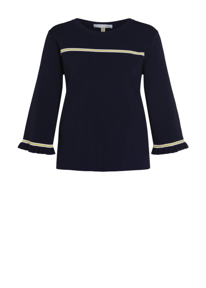 Oui | Single Stripe Top