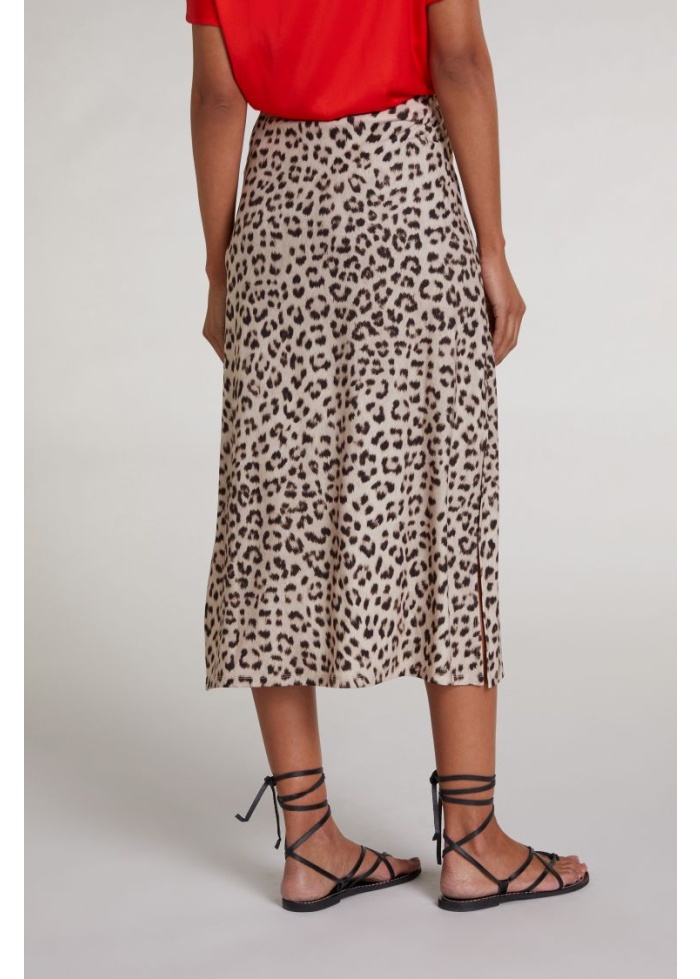 Oui | Leopard Print Skirt