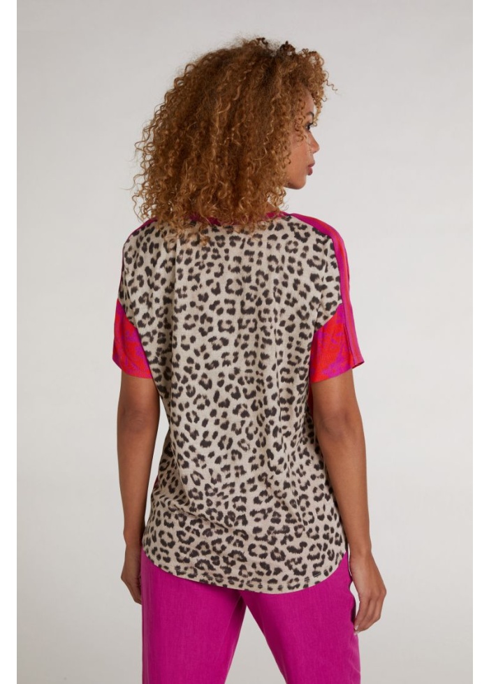Oui | Leopard Back Top