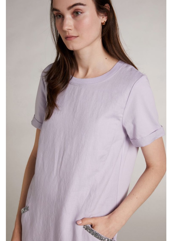 Oui | Sparkle Linen Dress