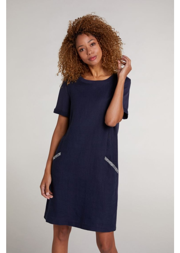 Oui | Sparkle Linen Dress