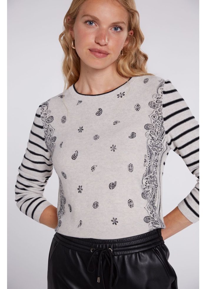 Oui | Stripe Back Jumper