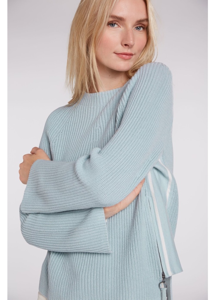 Oui | Cotton Zip Jumper