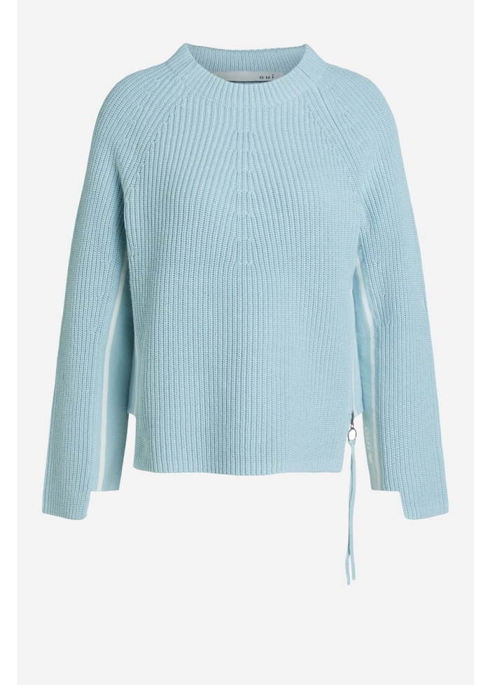 Oui | Cotton Zip Jumper