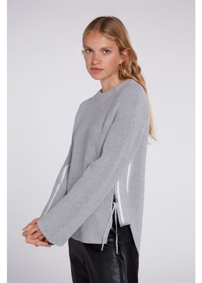 Oui | Cotton Zip Jumper