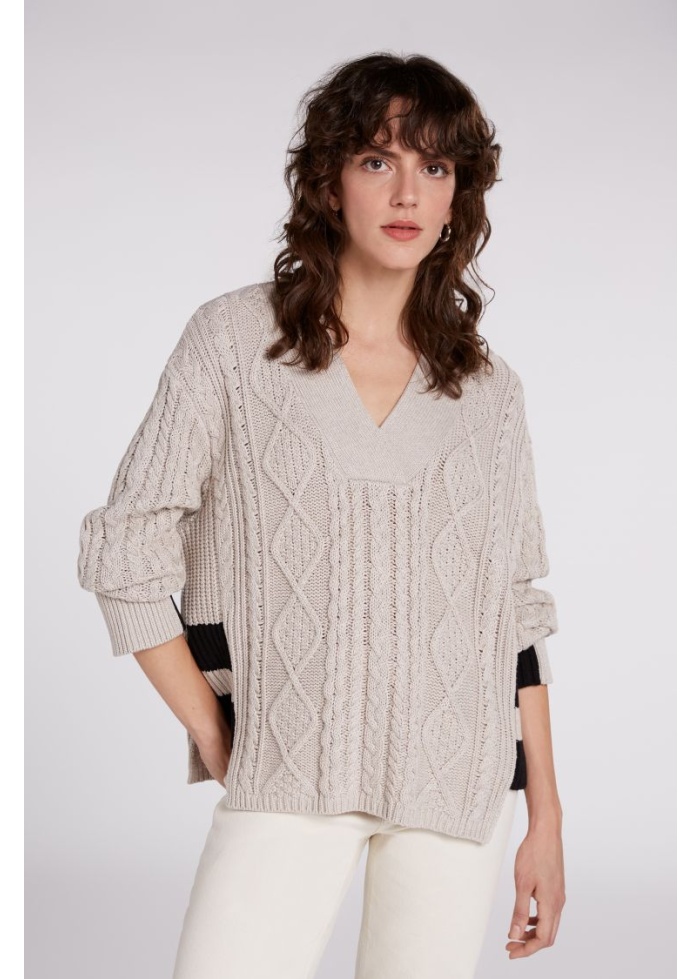 Oui | Cable Knit Jumper