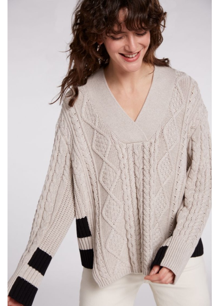 Oui | Cable Knit Jumper
