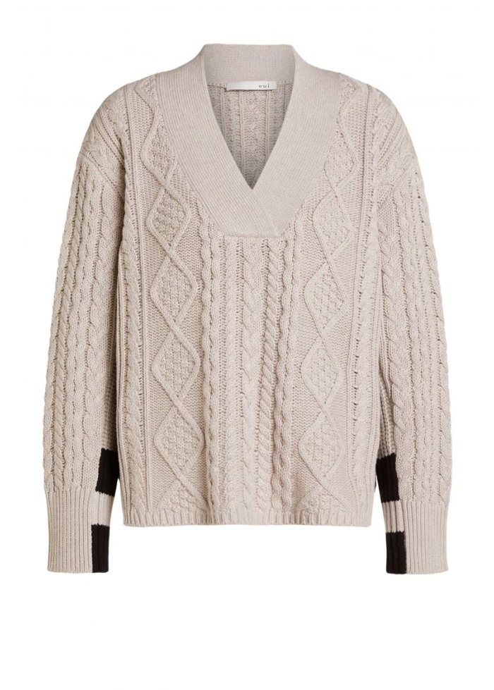 Oui | Cable Knit Jumper
