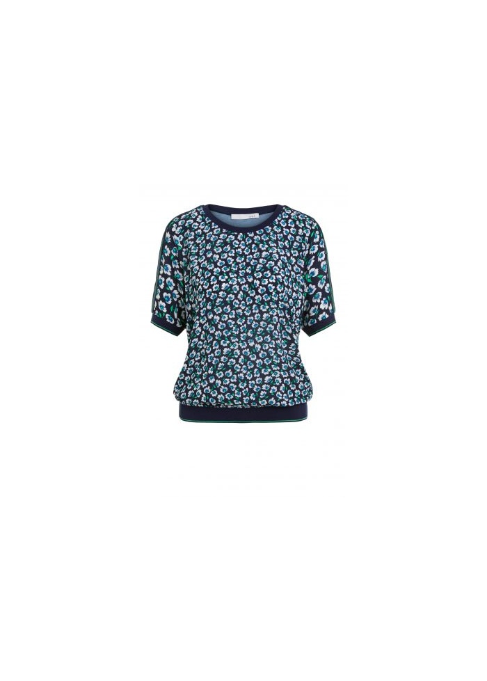 Oui | Flower Print Top