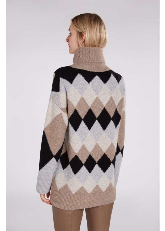 Oui | Diamond Roll Neck