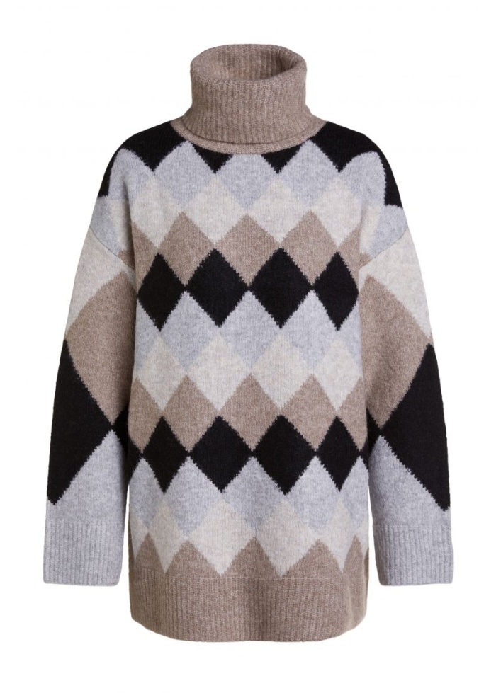 Oui | Diamond Roll Neck