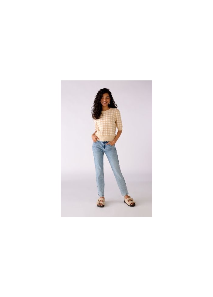 Oui | Gingham Jumper