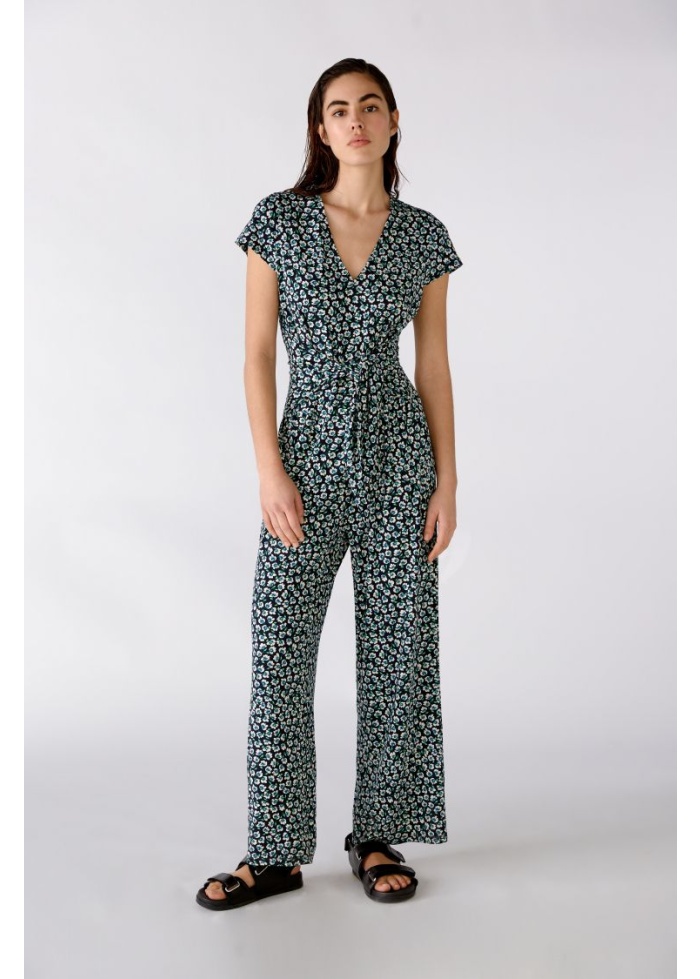 Oui | Flower Print Jumpsuit