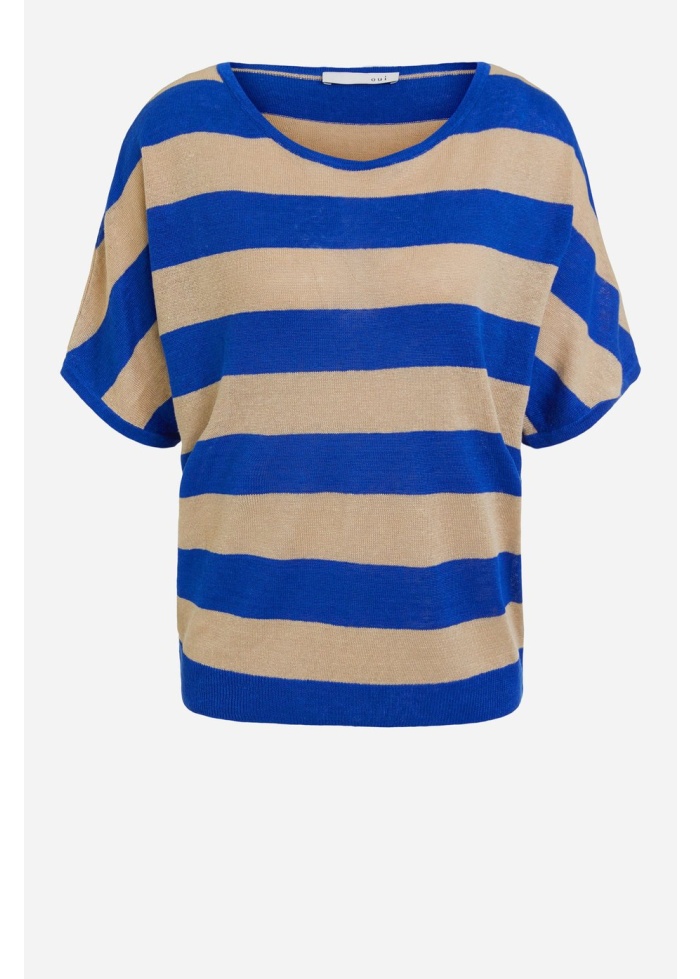 Oui | Stripe Linen Top
