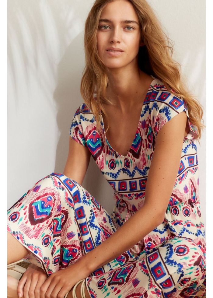 Oui | Printed Maxi Dress