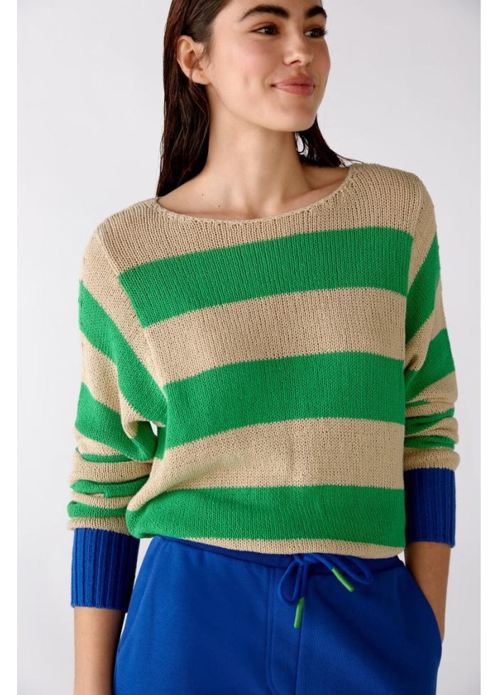 Oui | Stripe Cotton Jumper