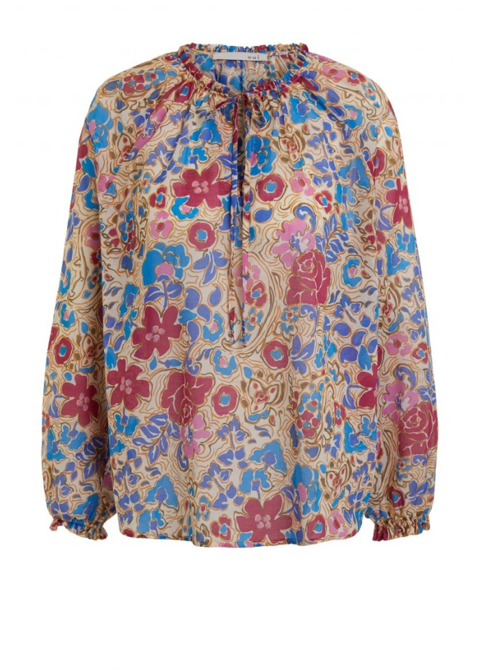 Oui | Tie Neck Blouse