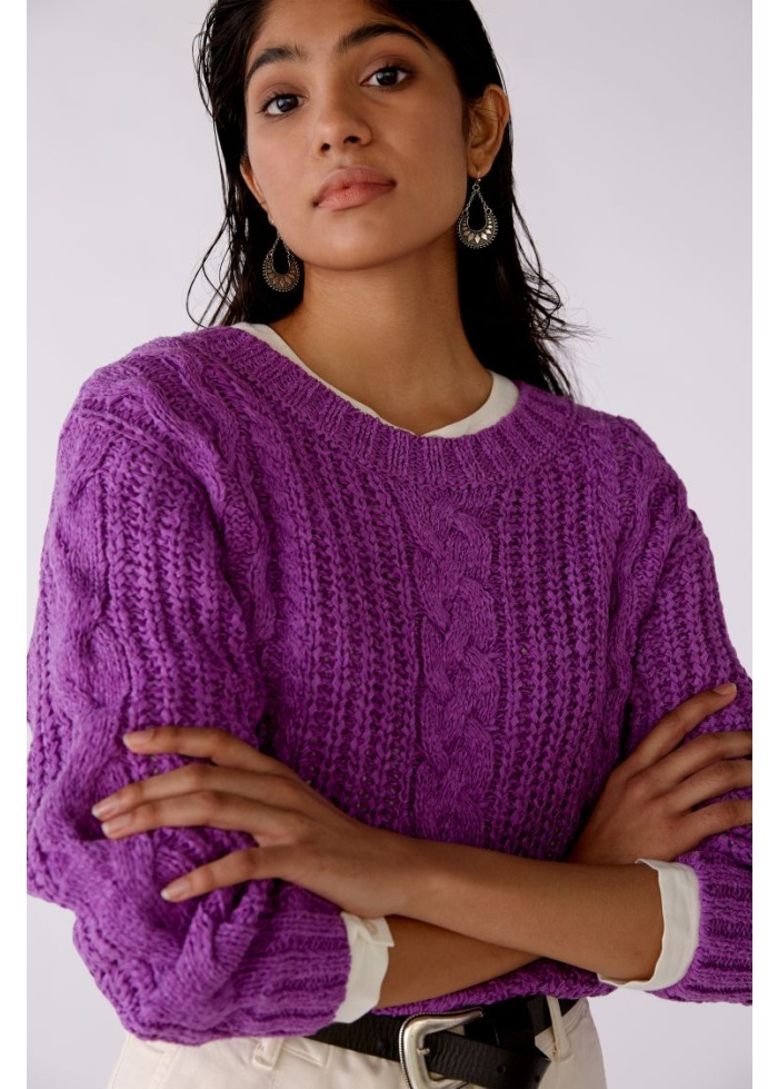 Oui | Cable Knit Jumper