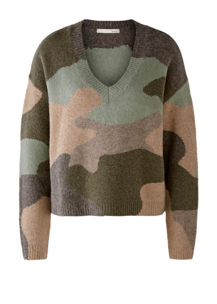Oui | Camouflage Jumper