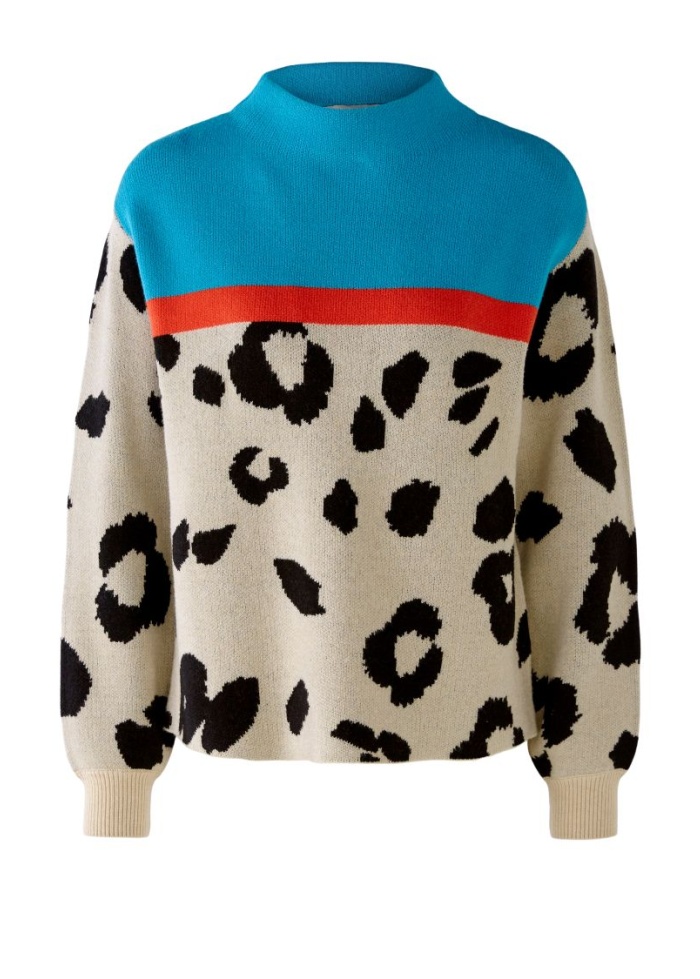Oui | Animal Print Jumper