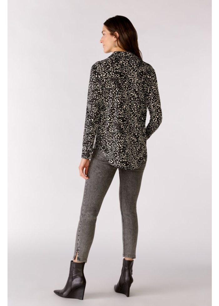 Oui | Animal Print Blouse