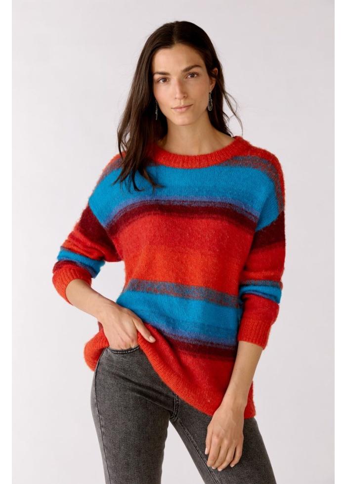 Oui | Stripe Mohair Jumper