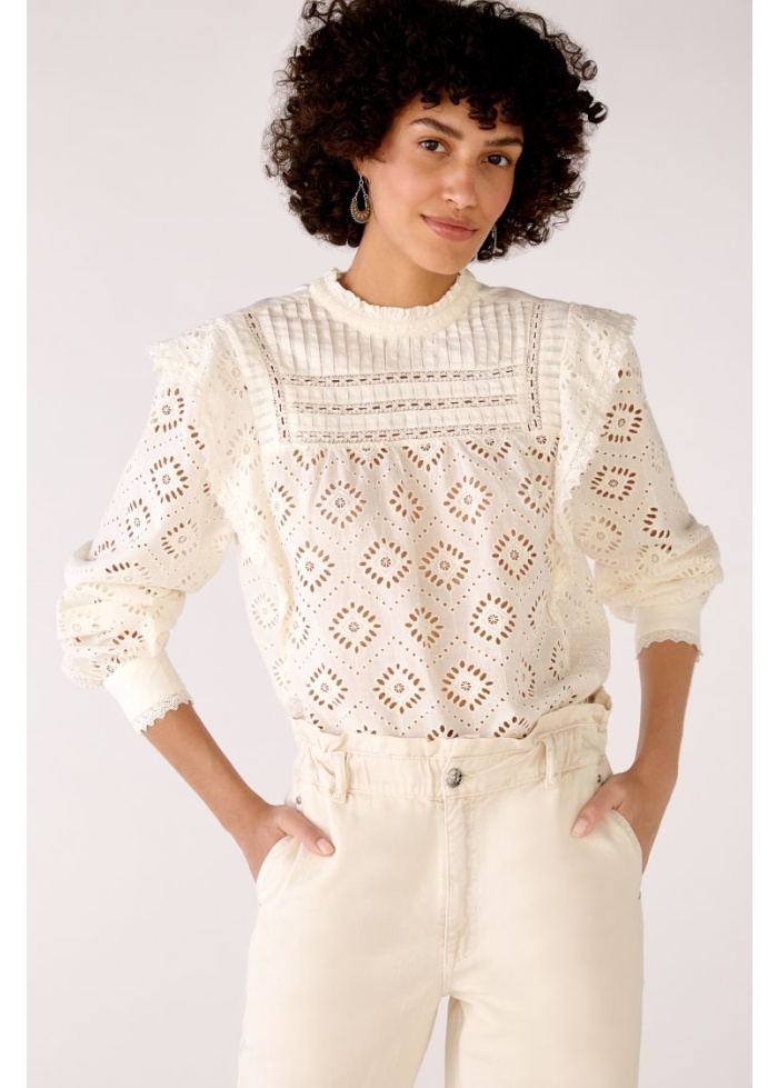 Oui | Broderie Anglaise Blouse